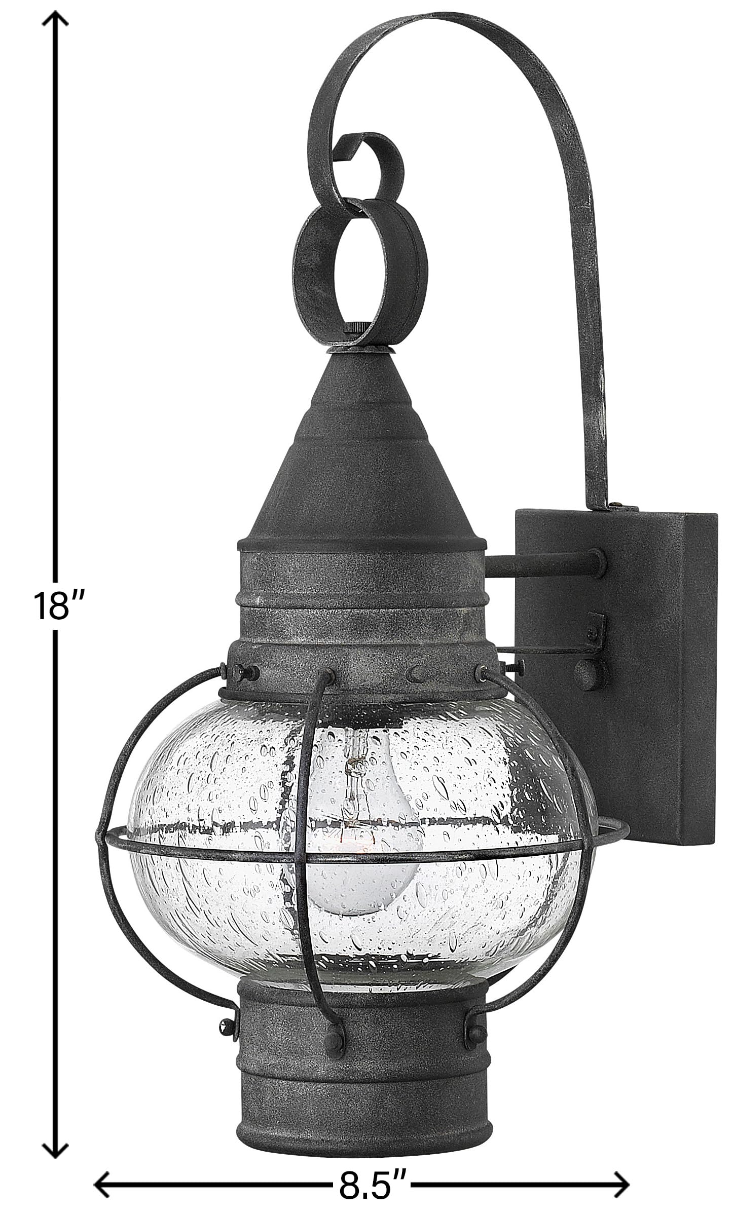 hinkley-cape-cod-2200dz-medium-wall-mount-onion-lantern-clear-seedy-glass-aged-z image 4