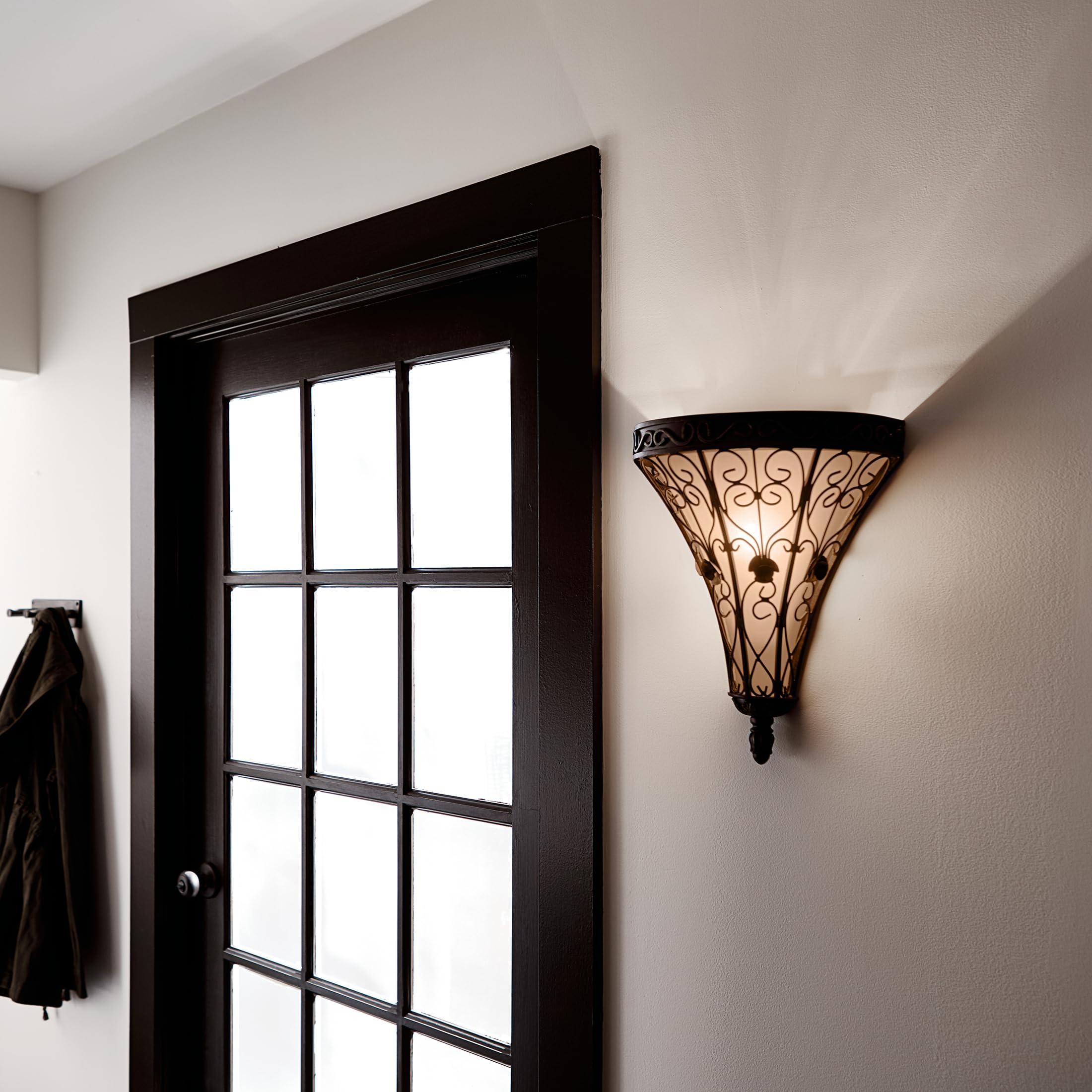 kichler-marchesa-1-light-wall-sconce-in-terrene-bronze-with-satin-etched-umber-s image 8