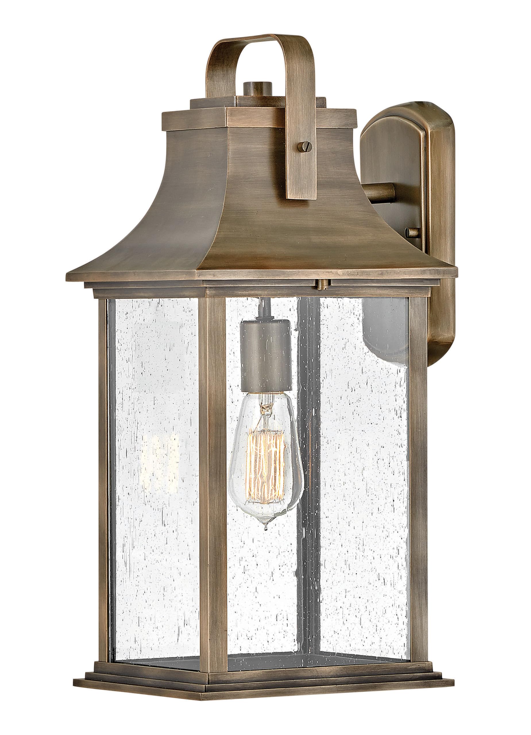 hinkley-grant-one-light-outdoor-wall-mount-burnished-bronze-clear-seedy-glass image 7