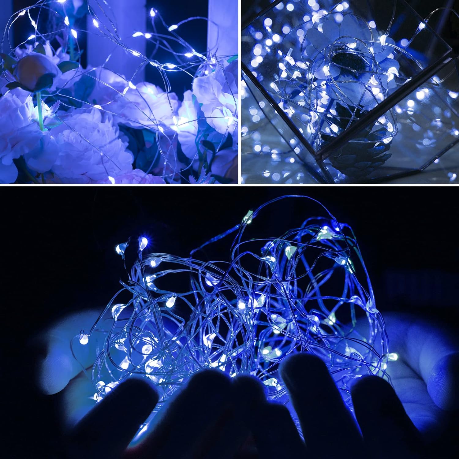 brightown-12-pack-7ft-20-led-battery-operated-silver-wire-firefly-starry-moon-li-2 image 4