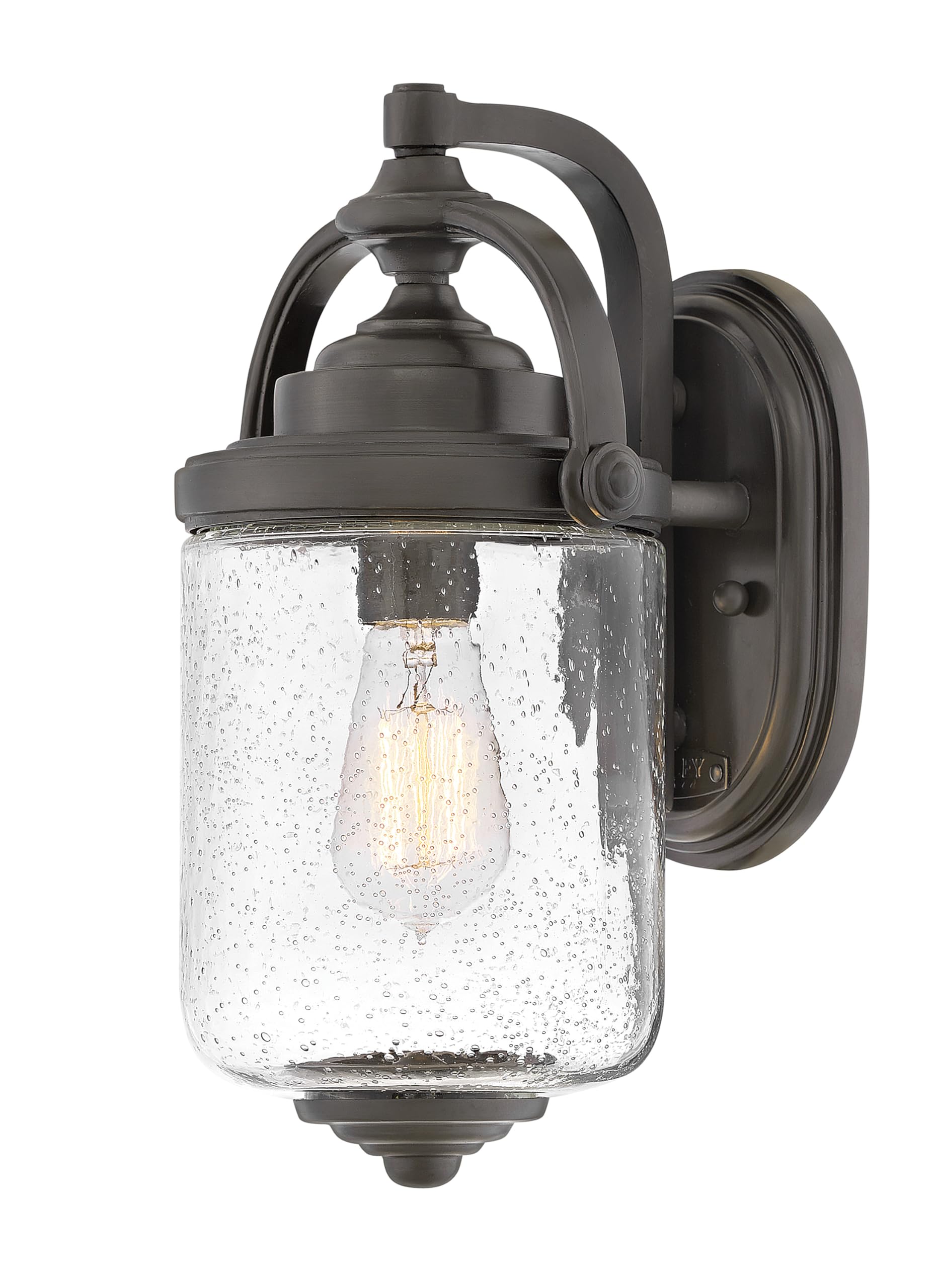 hinkley-willoughby-two-light-outdoor-medium-wall-lantern-oil-rubbed-bronze-clear image 7