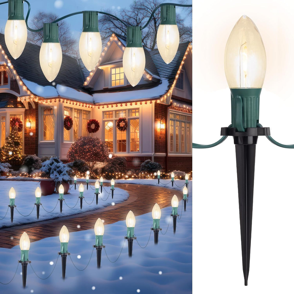brightown-2-pack-total-51-4-ft-plug-in-40-c9-led-bulbs-string-lights-for-christm image 1