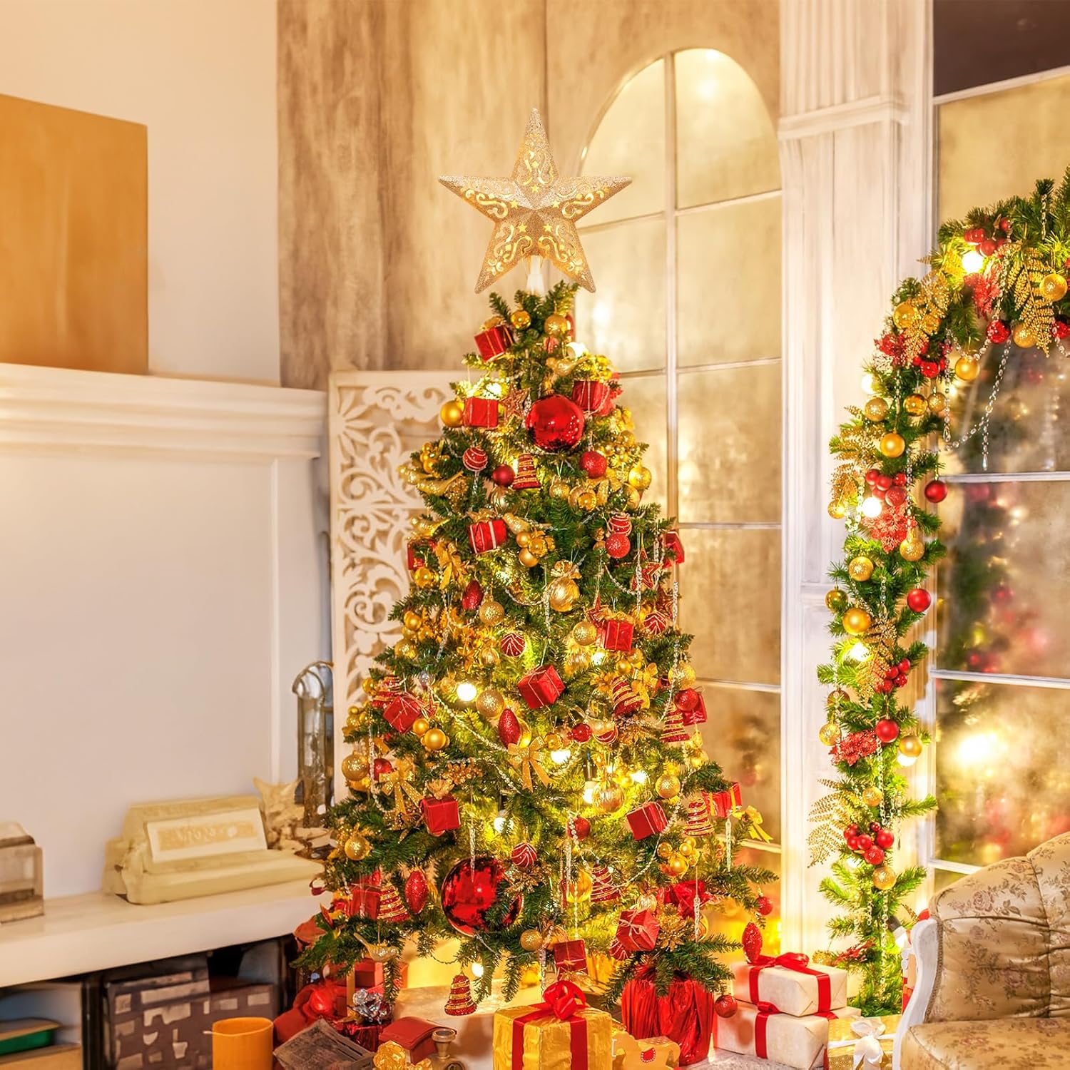 brightown-8-inch-lighted-3d-star-christmas-tree-topper-with-10-built-in-bulbs-go image 7
