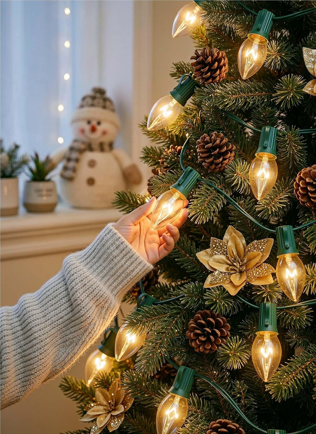 brightown-c9-christmas-string-lights-25ft-25-clear-bulbs-plug-in image 3