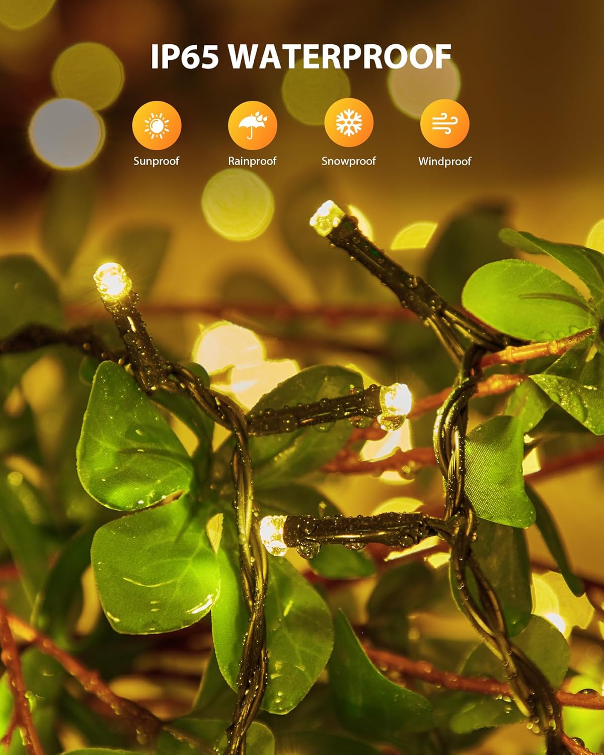 brightown-50ft-120-led-solar-powered-string-lights-outdoor-for-garden-yard-patio image 4