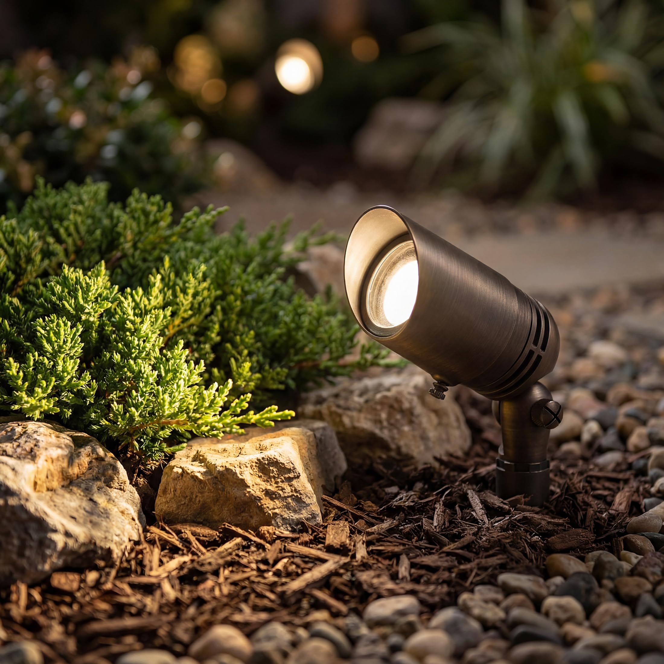 kichler-15485cbr-low-voltage-landscape-spotlight-centennial-brass image 2