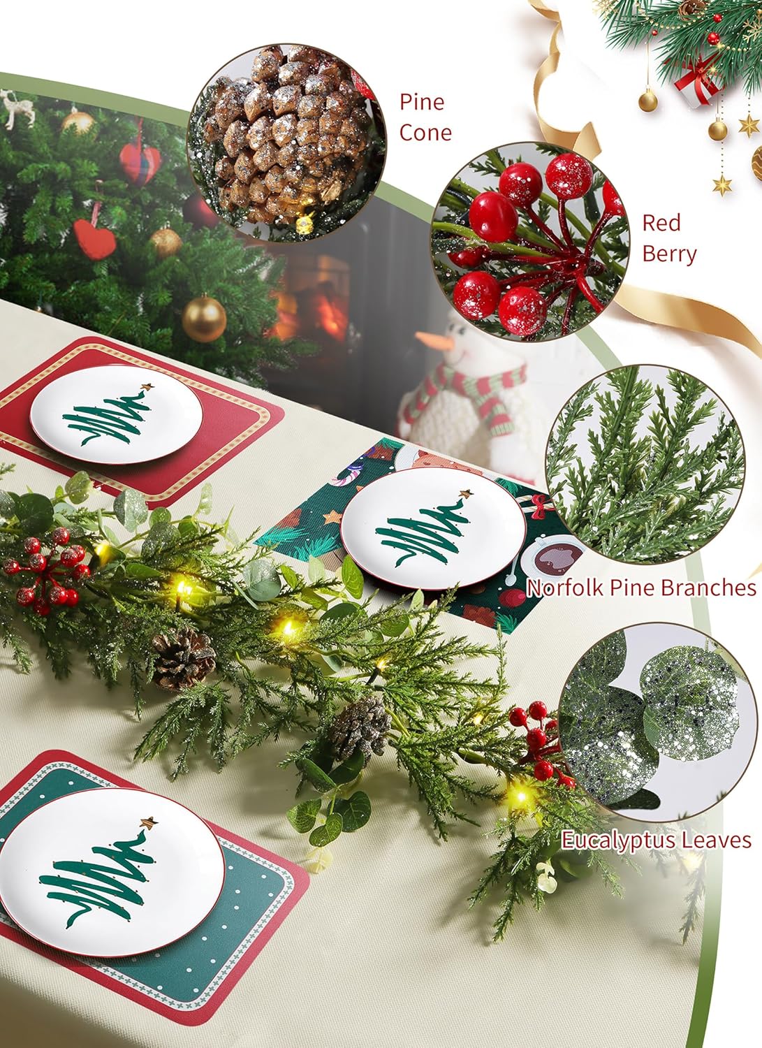 brightown-2-pack-6ft-pre-lit-battery-operated-christmas-garland-with-pine-cones- image 8