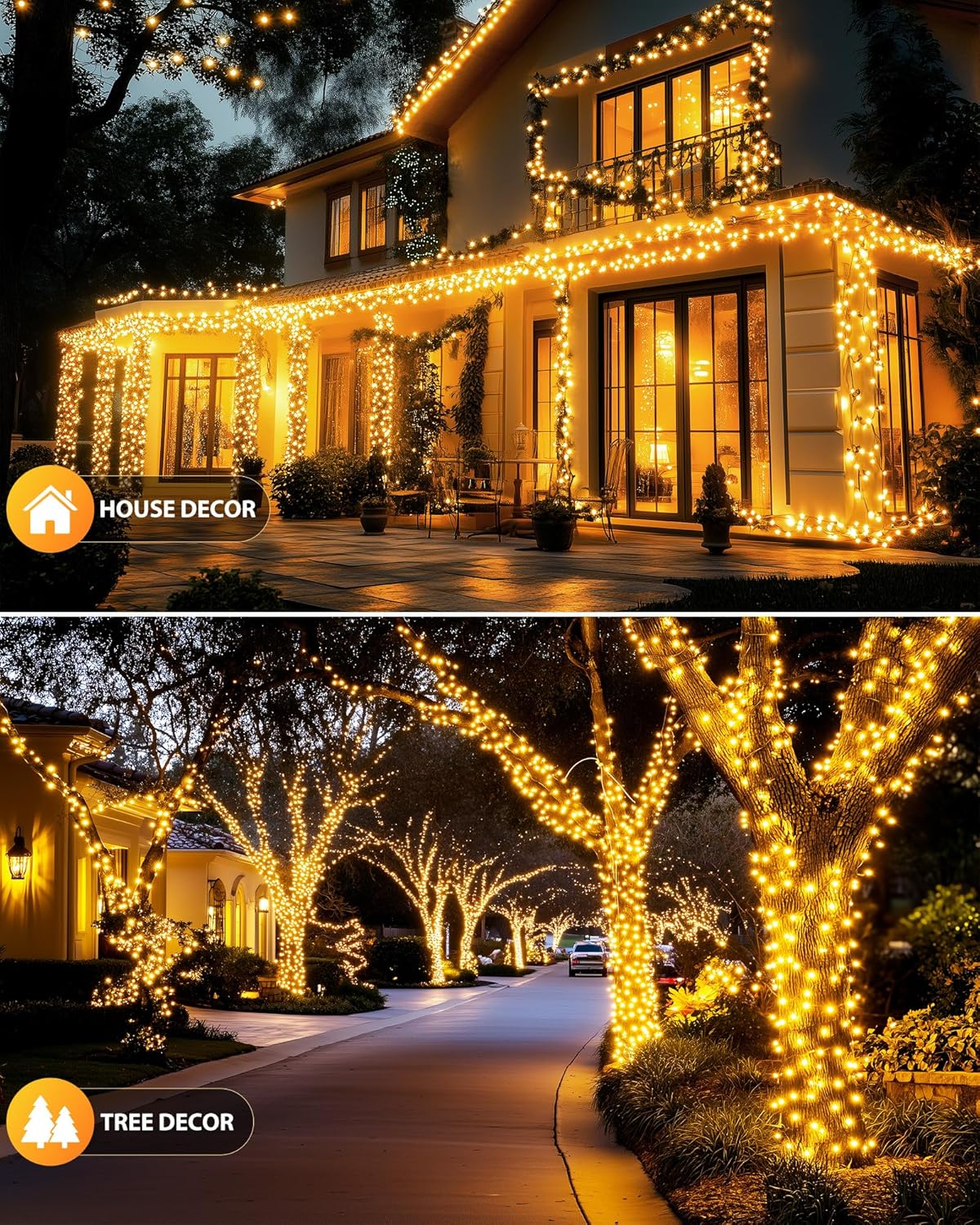 brightown-50ft-120-led-solar-powered-string-lights-outdoor-for-garden-yard-patio image 2
