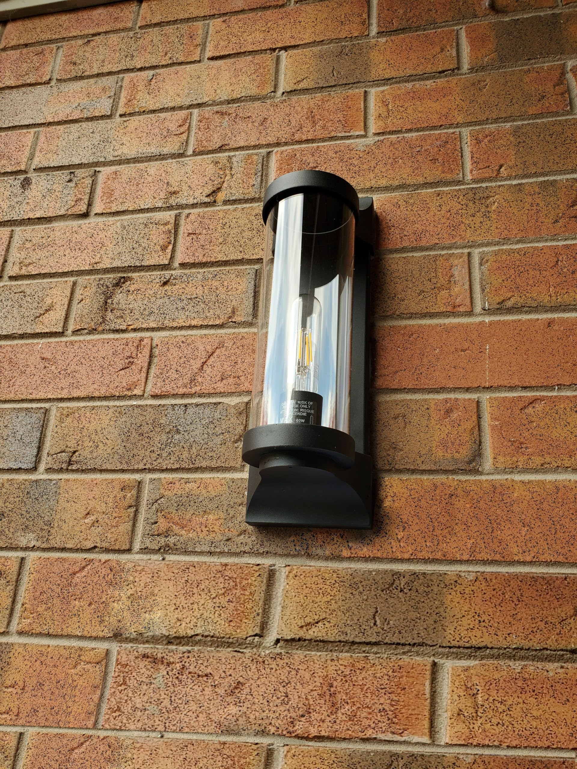 hinkley-pearson-medium-wall-mount-outdoor-led-lantern-textured-black image 5