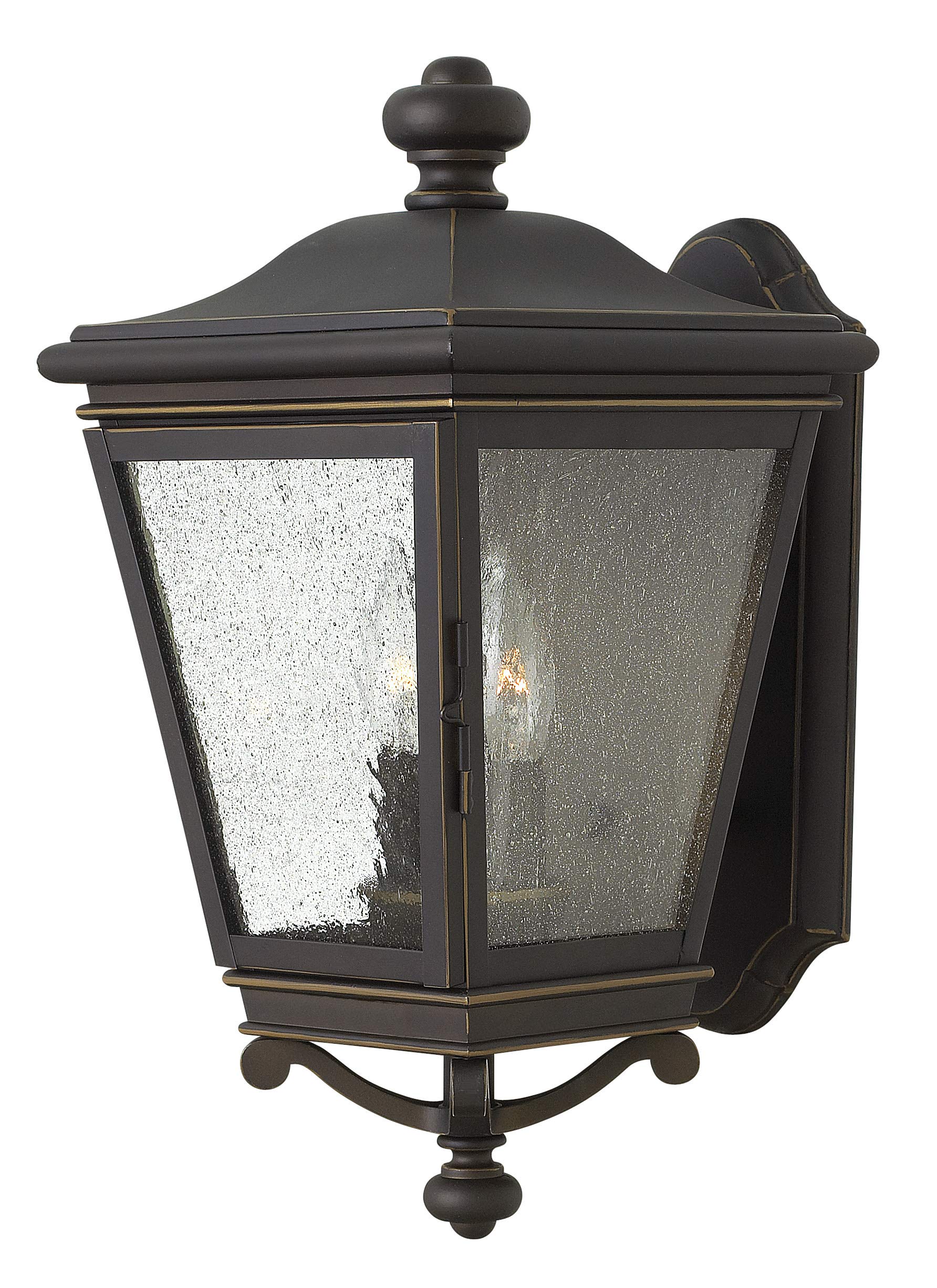 hinkley-lincoln-two-light-wall-mount-outdoor-lantern-oil-rubbed-bronze-tradition image 1