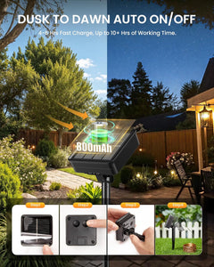 brightown-4-pack-solar-string-lights-132ft-total-400-led-8-modes-warm-white image 2
