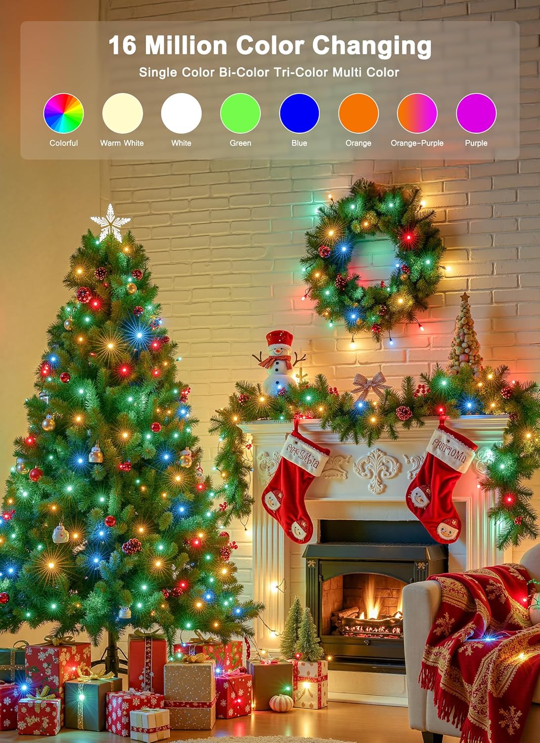 brightown-82ft-smart-rgb-string-lights-app-controlled-16-million-colors-dimmable image 3