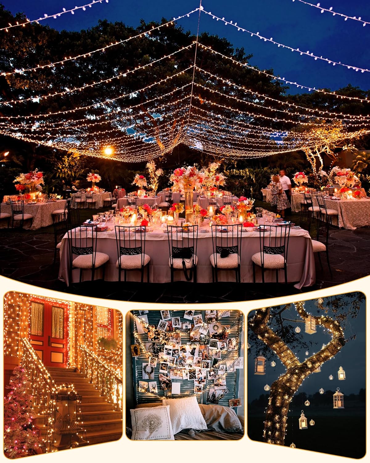brightown-50ft-120-led-solar-powered-string-lights-outdoor-for-garden-yard-patio image 6
