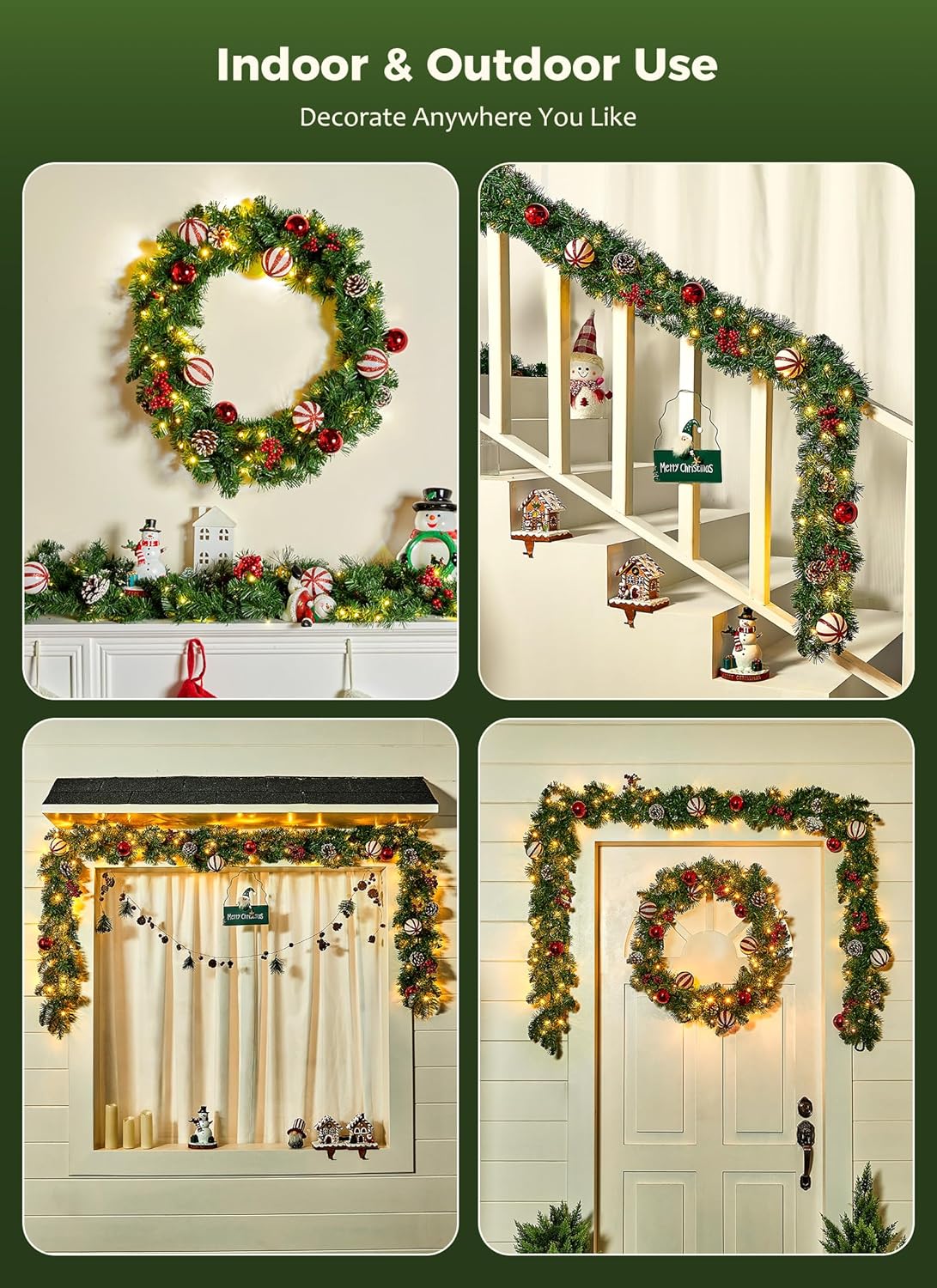 brightown-9ft-battery-operated-christmas-garland-with-100-led-warm-white-lights- image 7