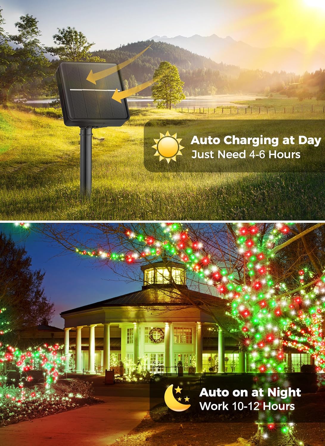 brightown-80ft-200-led-solar-string-lights-with-8-modes-for-christmas-decoration image 6