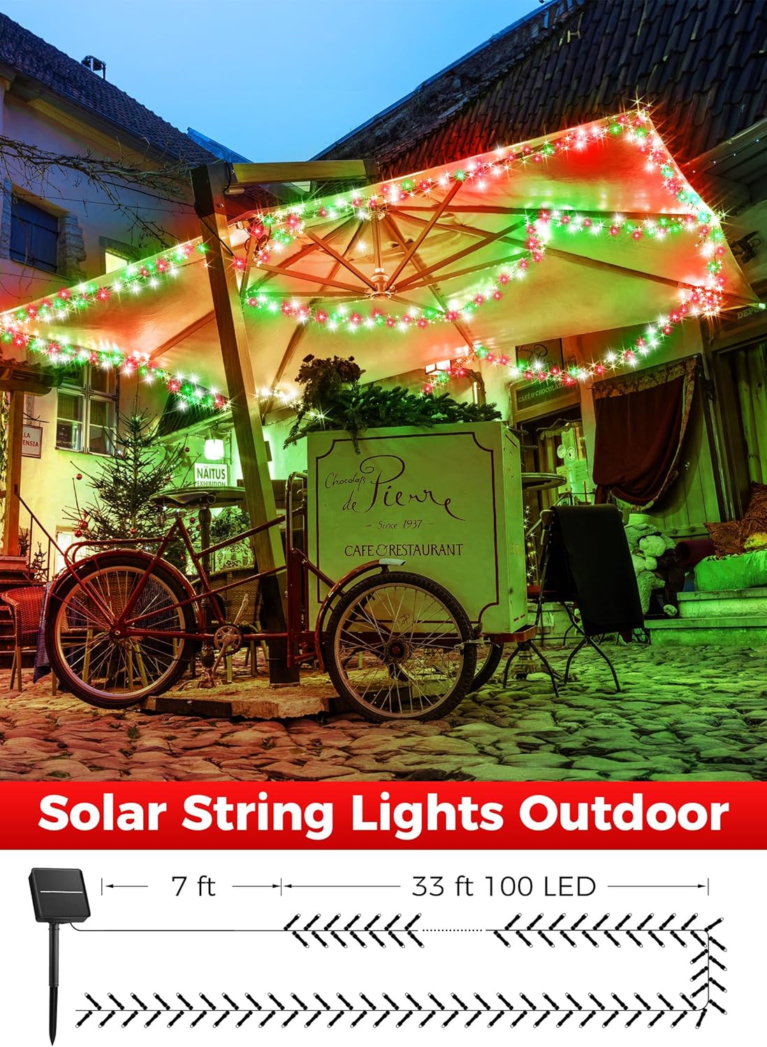 brightown-80ft-200-led-solar-string-lights-with-8-modes-for-christmas-decoration image 5