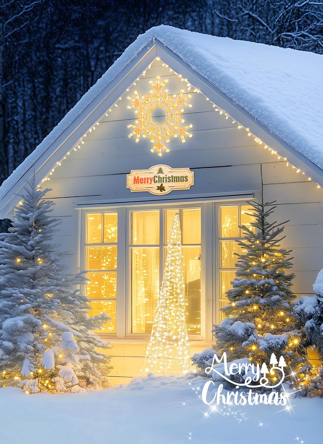 brightown-christmas-snowflake-lights-20-36-multi-color-folding-led-hanging-light image 6