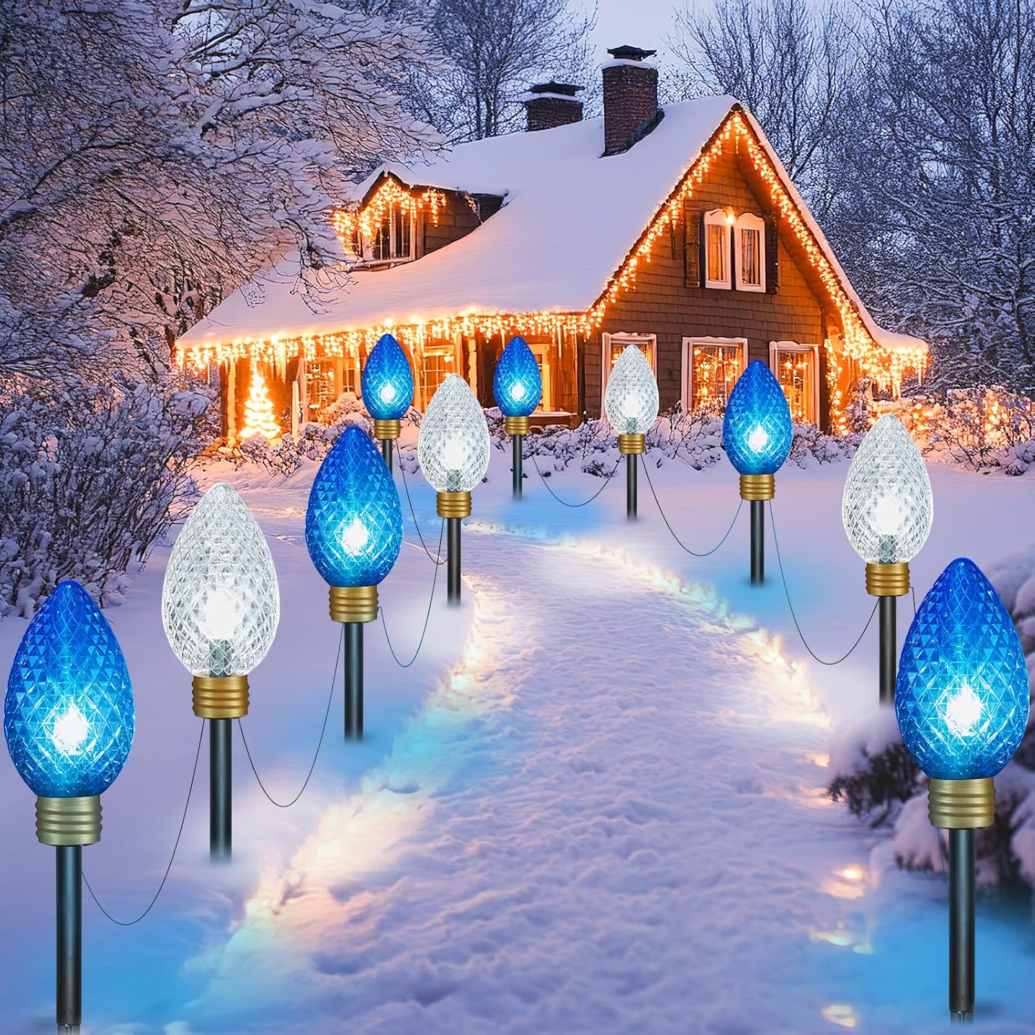 brightown-2-pack-total-22-ft-plug-in-10-led-jumbo-c9-strawberry-lights-for-xmas- image 2