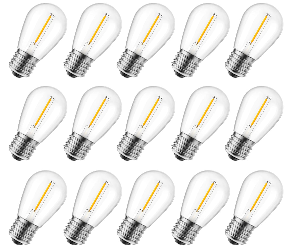 brightown-s14-2w-120v-led-plastic-bulbs-e26-e27-base-warm-white-pack-of-10 image 1