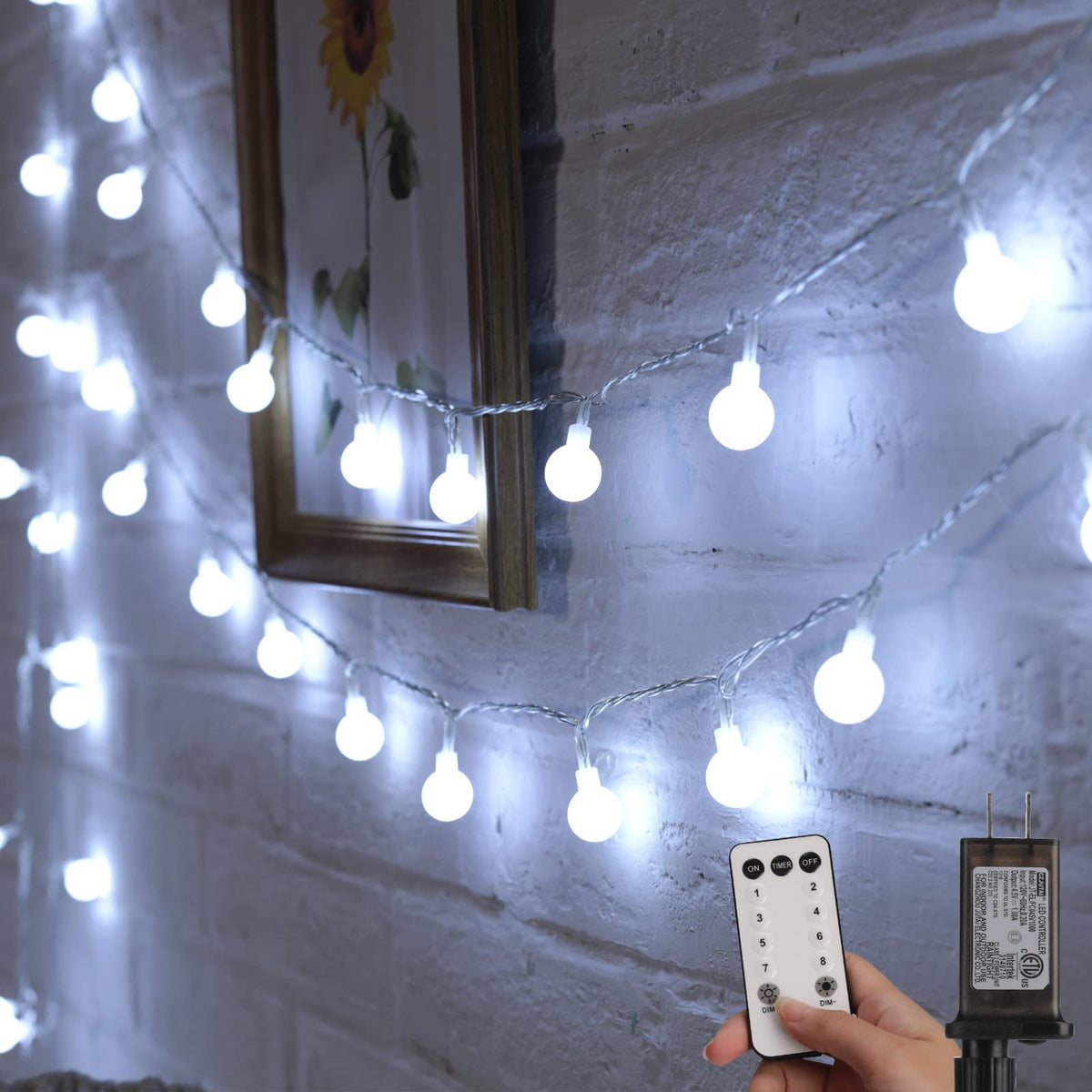brightown-66ft-200-led-plug-in-globe-ball-string-lights-with-remote-for-bedroom--2 image 1