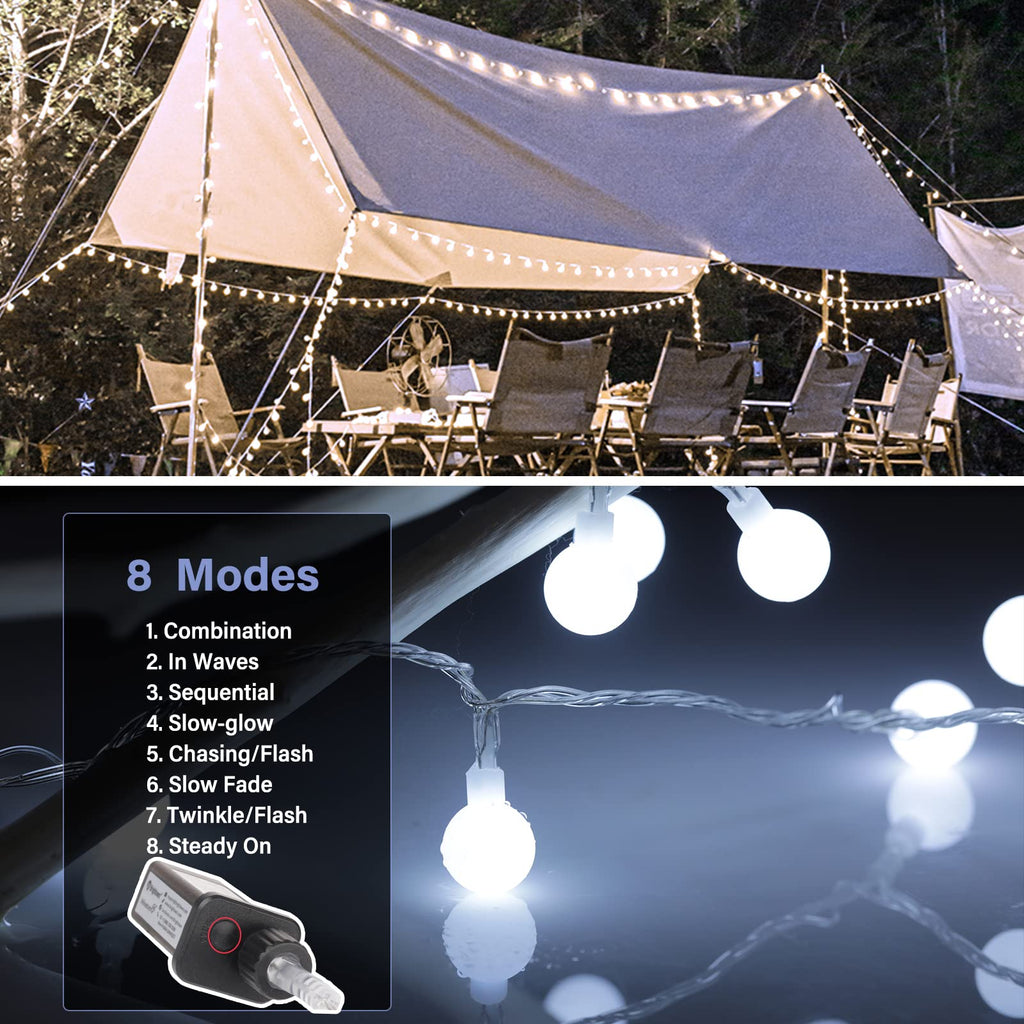 brightown-66ft-200-led-plug-in-globe-ball-string-lights-with-remote-for-bedroom--2 image 2