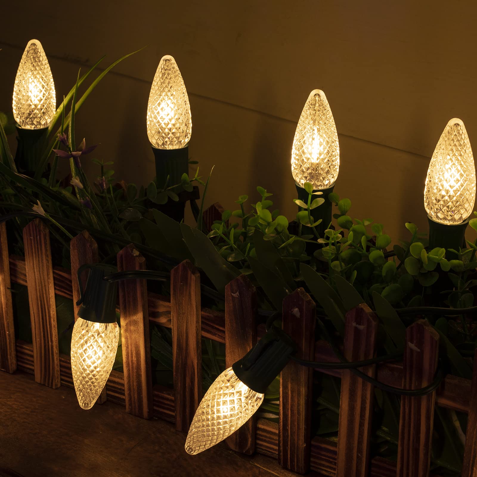 brightown-25-7ft-20-c9-led-strawberry-pathway-lights-warm-white-with-stakes-conn image 5