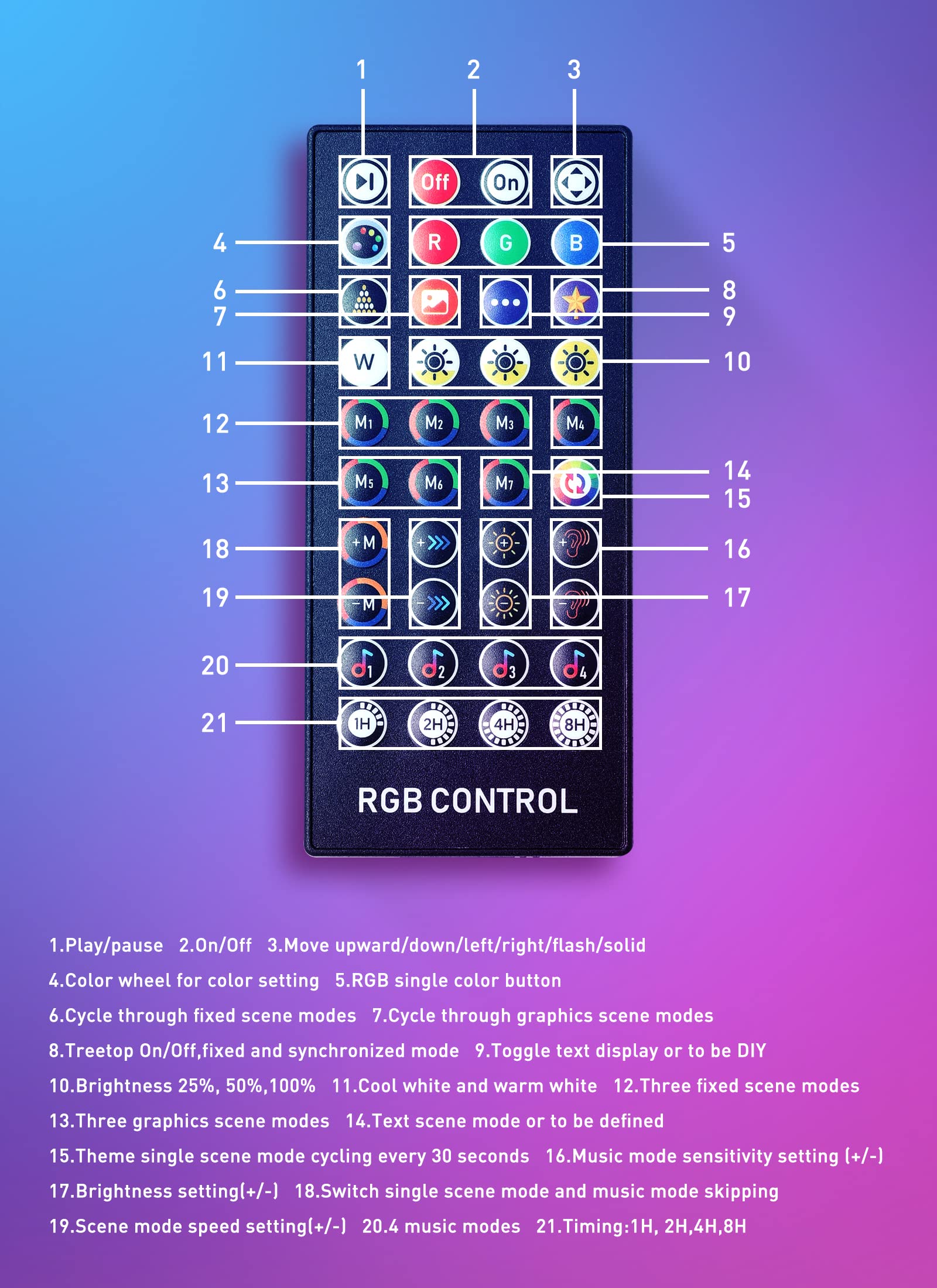 brightown-smart-cone-tree-light-with-star-topper-remote-app-control-16-million-c image 4