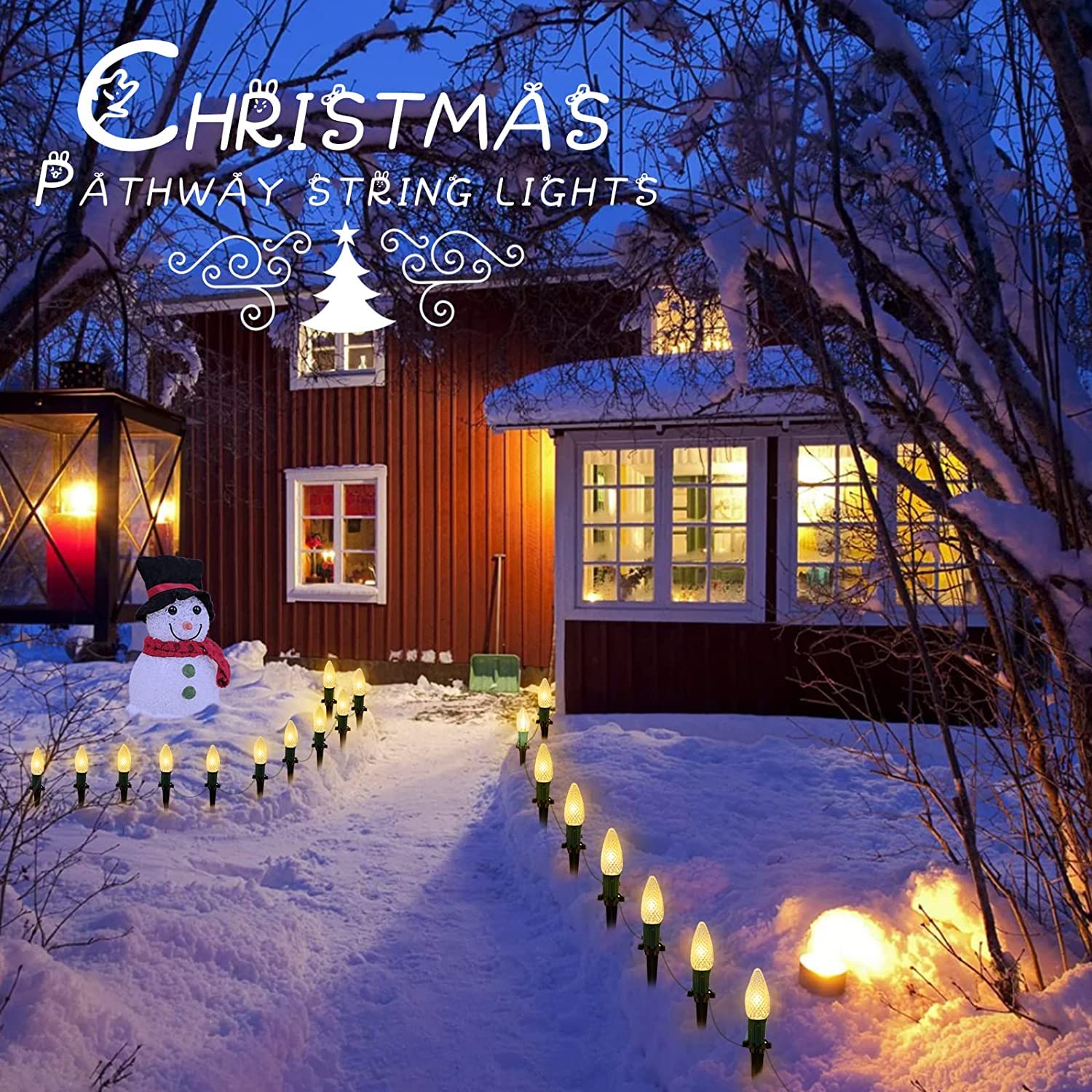 brightown-25-7ft-20-c9-led-strawberry-pathway-lights-warm-white-with-stakes-conn image 3
