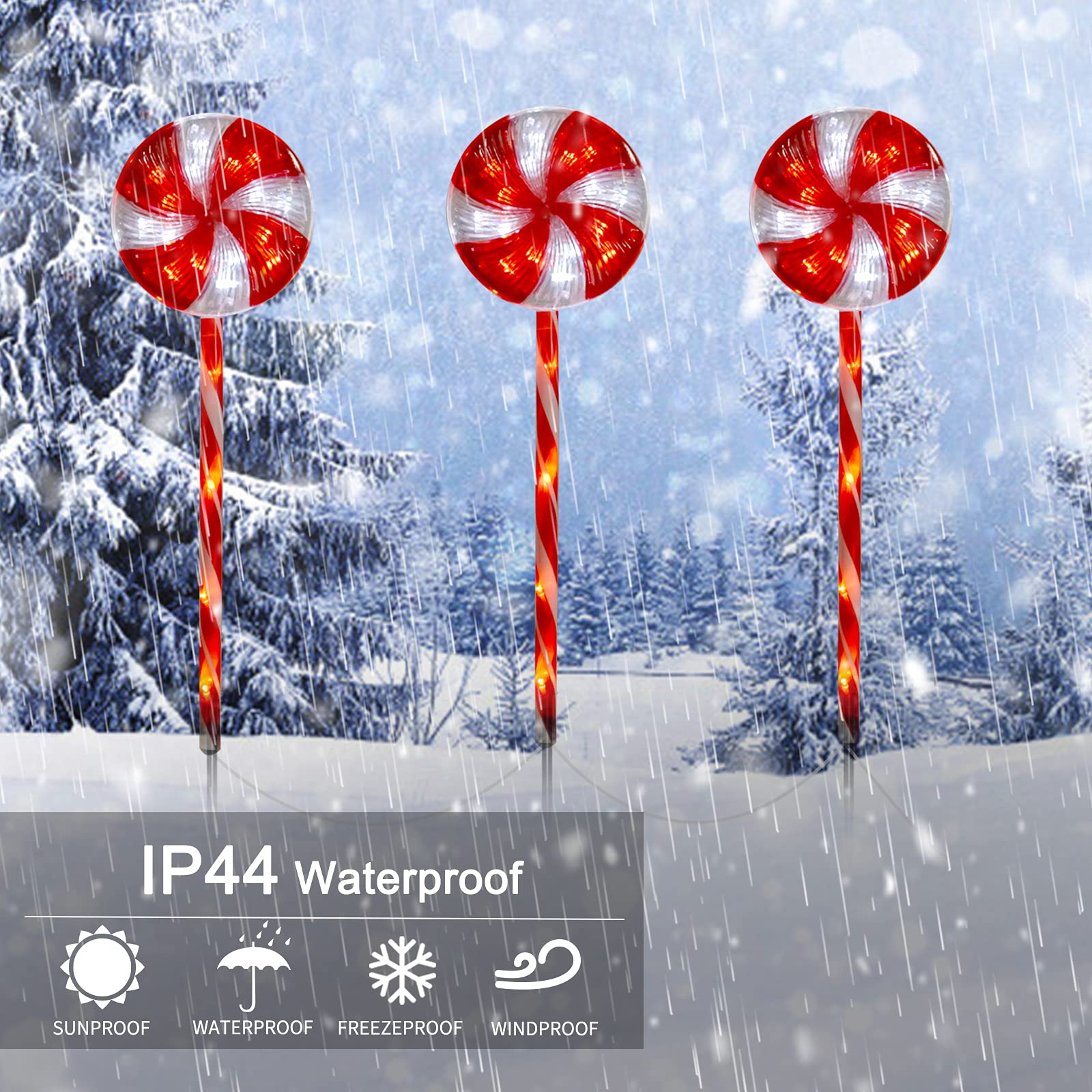 brightown-christmas-led-pathway-string-lights-lollipop-8-lighting-modes image 3