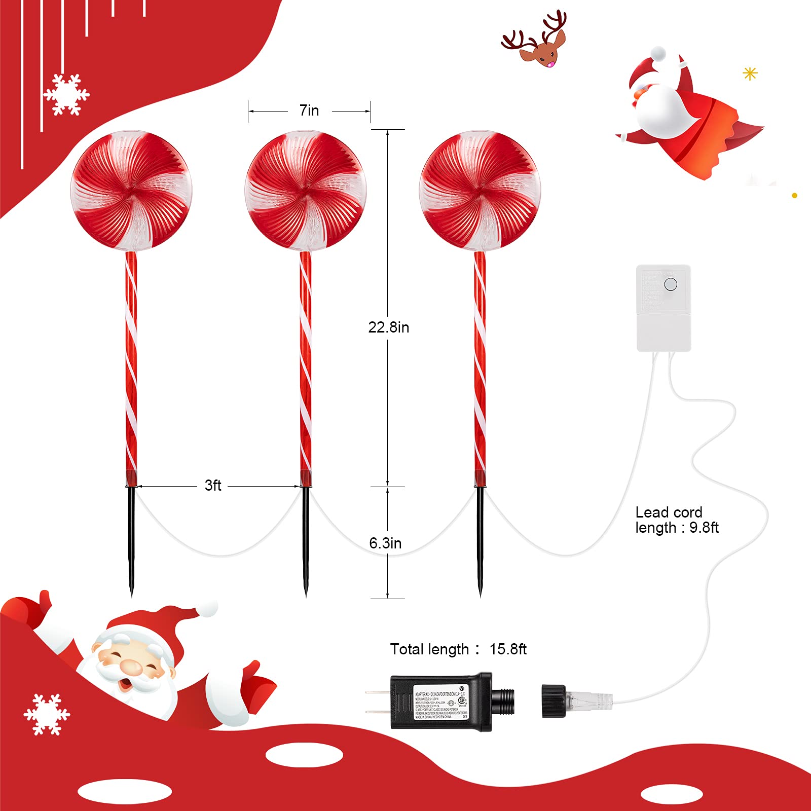 brightown-christmas-led-pathway-string-lights-lollipop-8-lighting-modes image 4