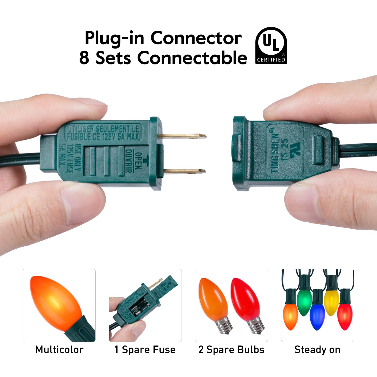 brightown-50ft-plug-in-c9-led-string-lights-with-52-multicolor-shatterproof-bulb image 3