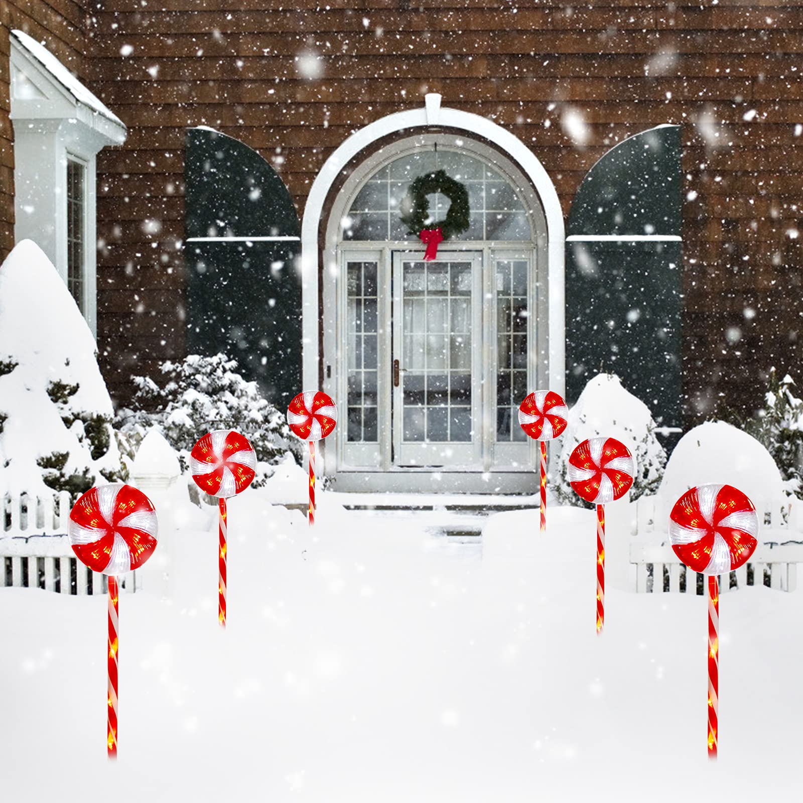brightown-christmas-led-pathway-string-lights-lollipop-8-lighting-modes image 5
