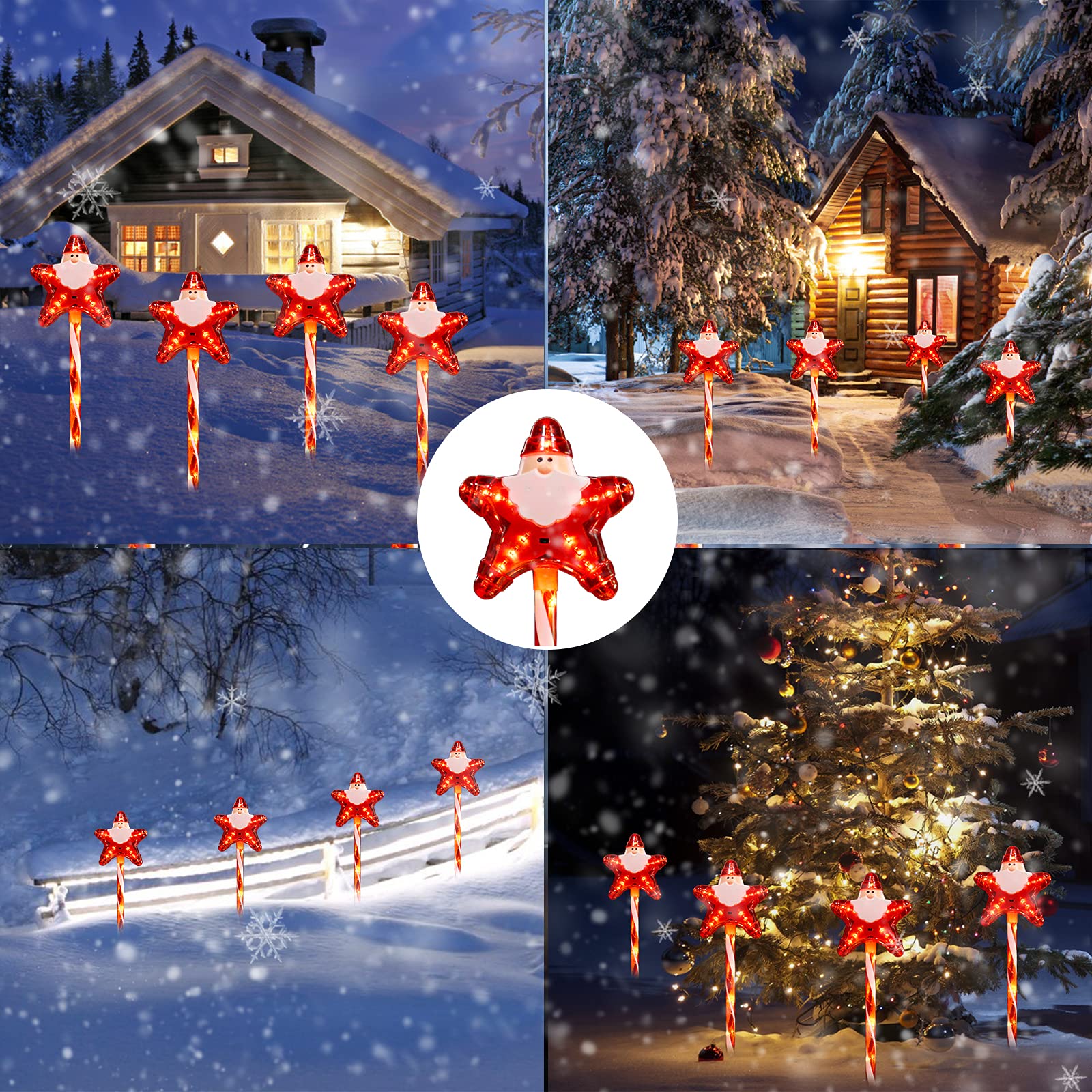 brightown-christmas-4-pack-plug-in-23-candy-cane-star-santa-clause-lights-for-pa image 5