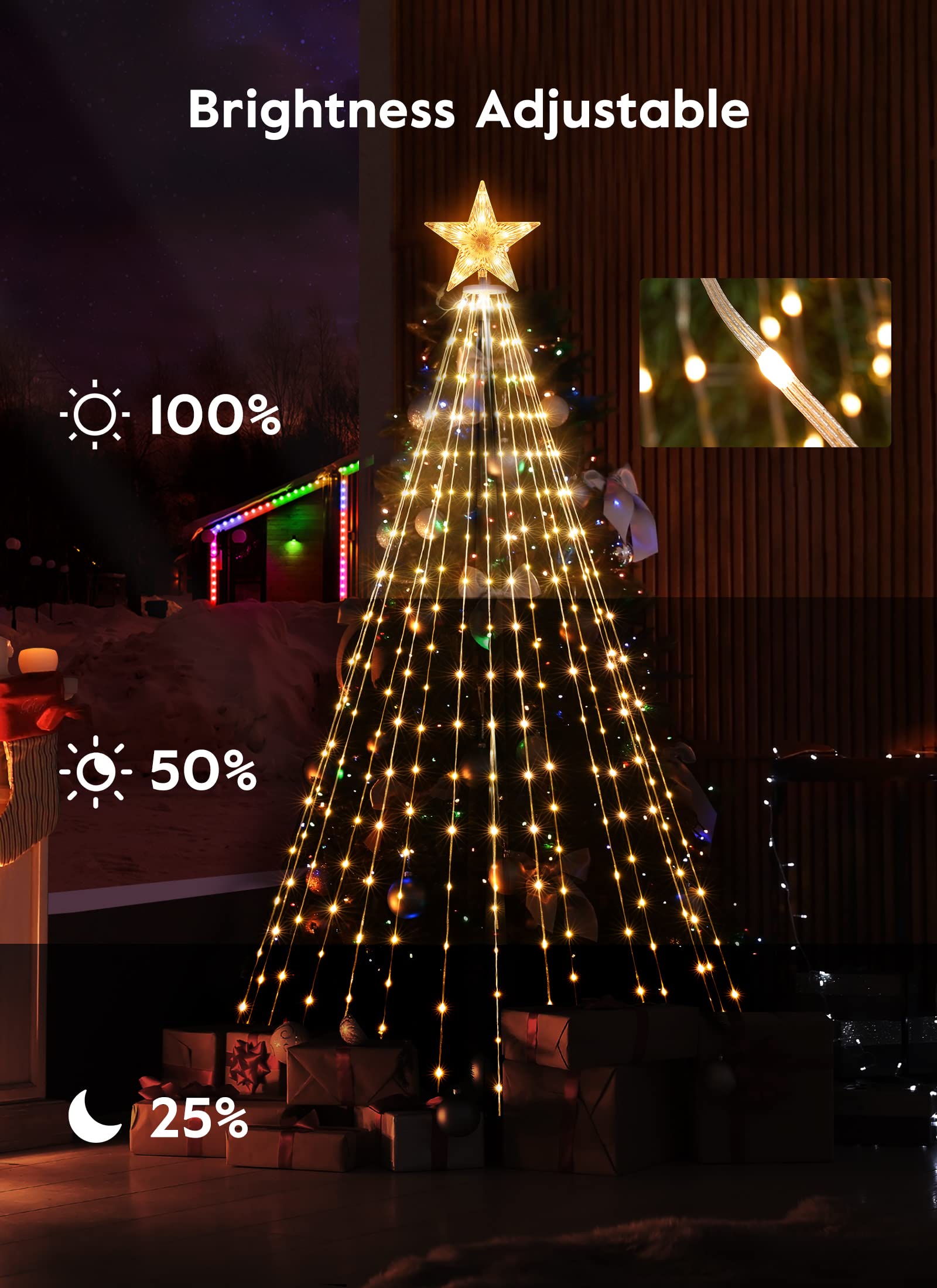 brightown-smart-cone-tree-light-with-star-topper-remote-app-control-16-million-c image 5