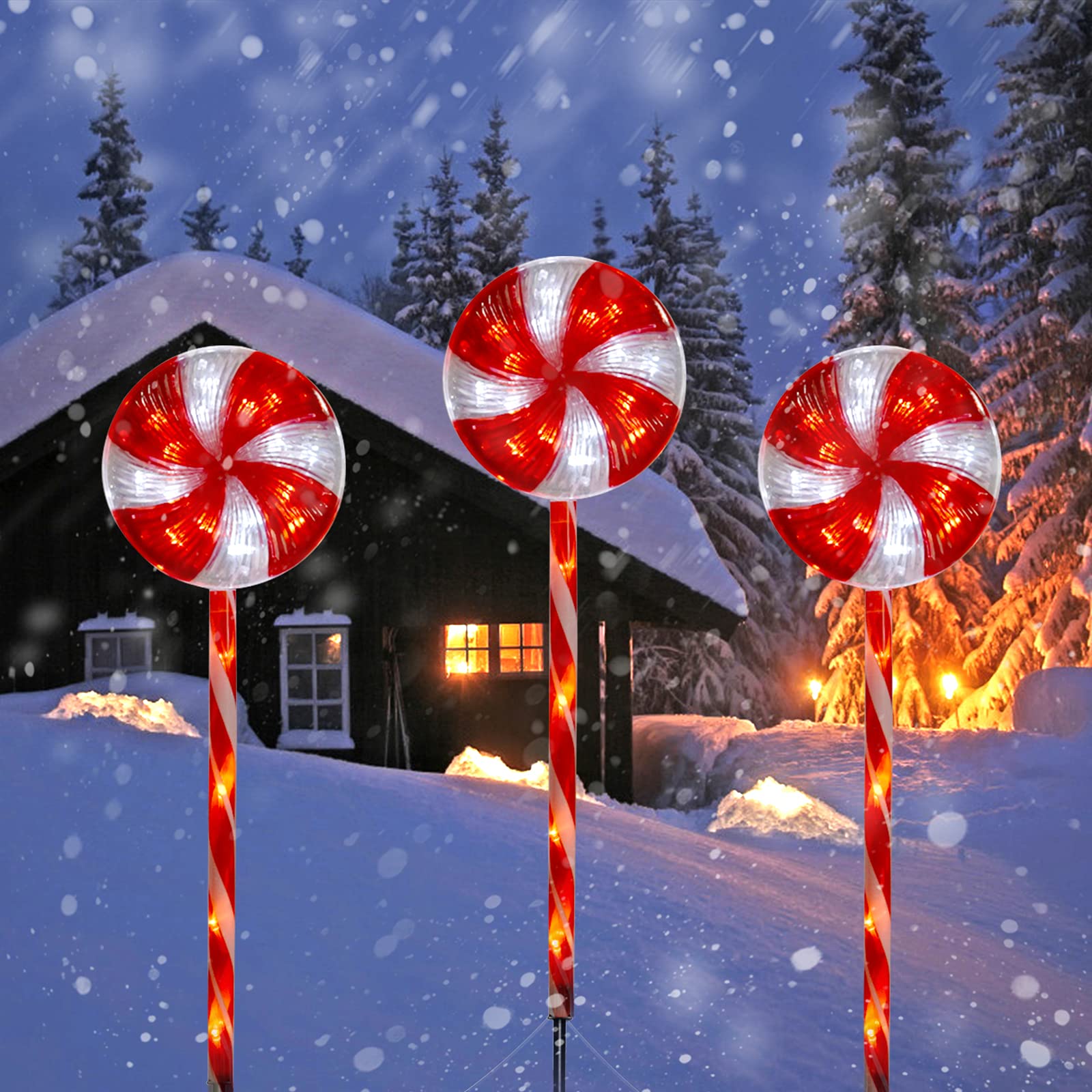 brightown-christmas-led-pathway-string-lights-lollipop-8-lighting-modes image 2