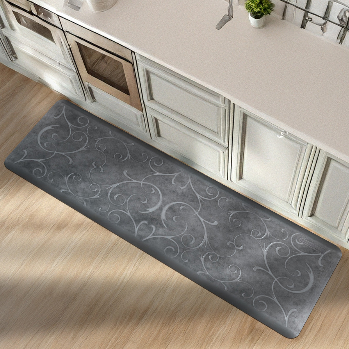 wellnessmats-bella-6-x-2-slate-anti-fatigue-mat image 2