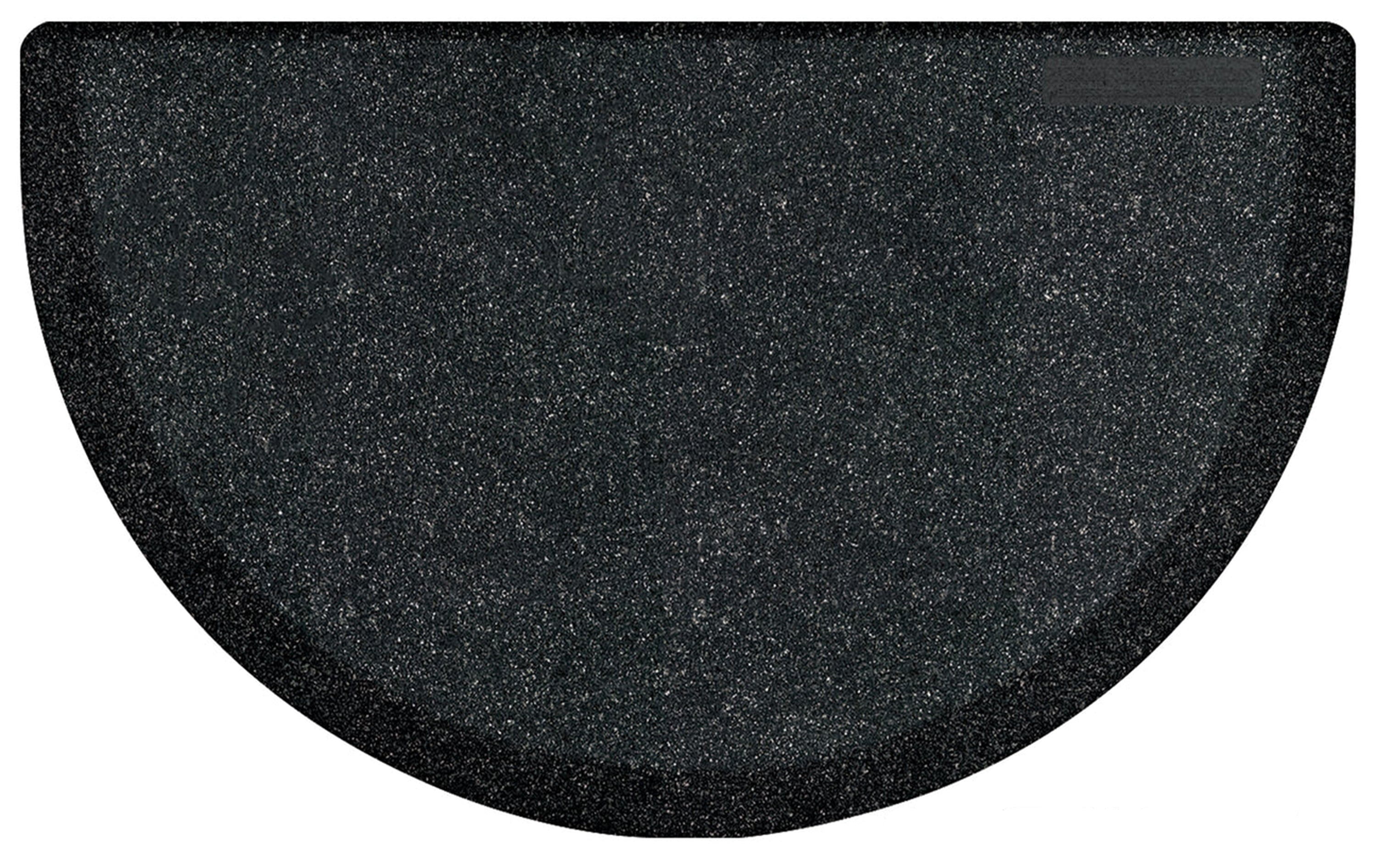 wellnessmats-36-x-22-semi-circle-anti-fatigue-mat-gently-used-granite-onyx image 1