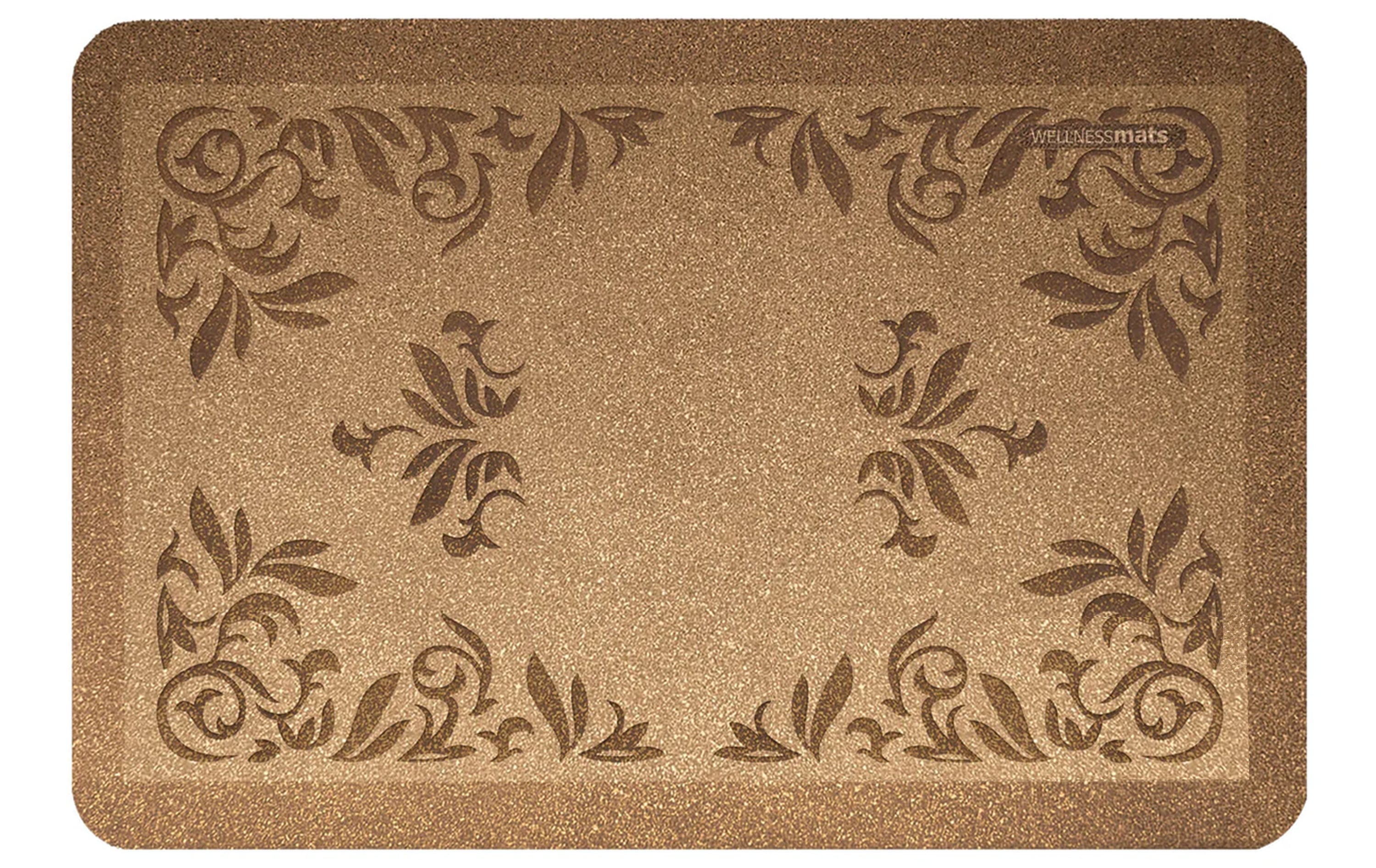 wellnessmats-heirloom-collection-3-x-2-anti-fatigue-mat-granite-gold-gently-used image 1